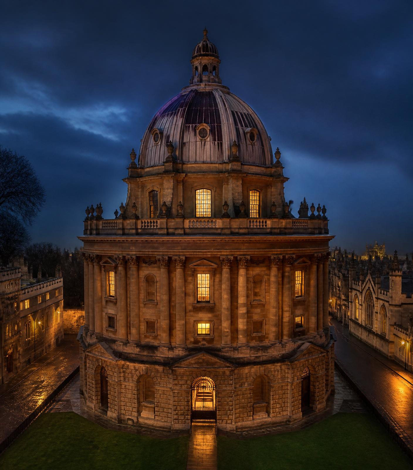 The Radcliffe Camera at dusk, Oxford